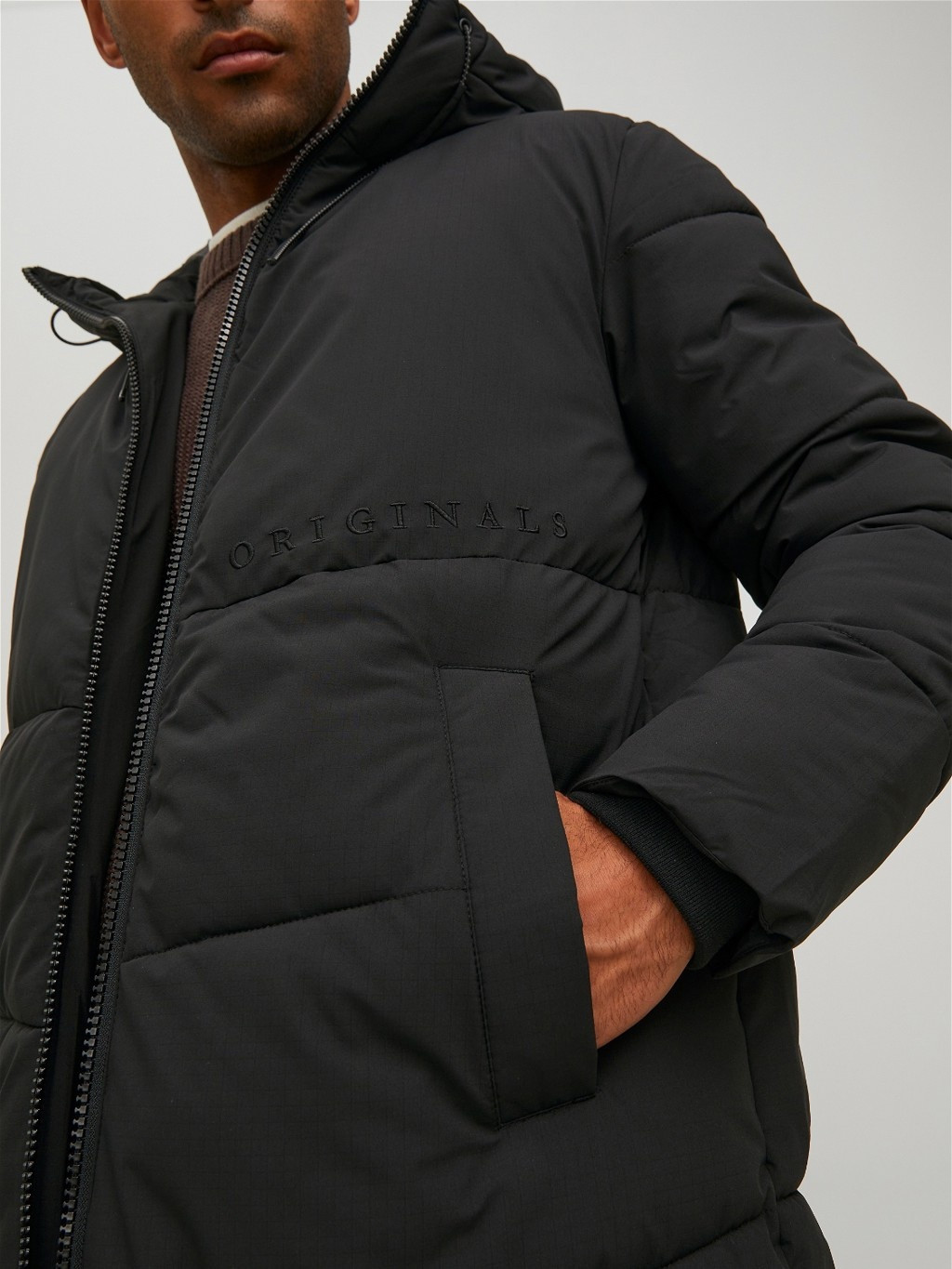 Куртка JORCOPENHAGEN LONG PUFFER LN 12215283-Black Jack&Jones L Чорний 12215283-Black