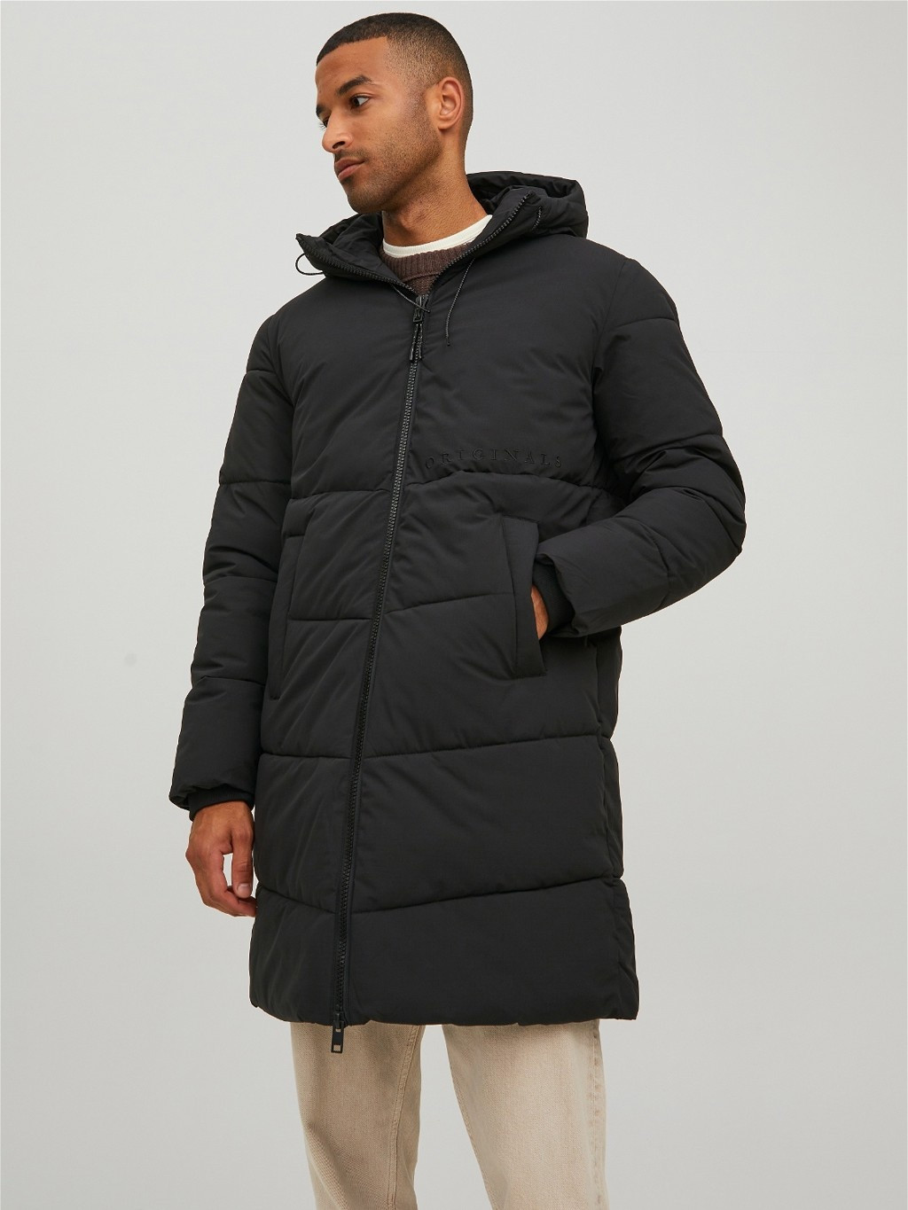 Куртка JORCOPENHAGEN LONG PUFFER LN 12215283-Black Jack&Jones L Чорний 12215283-Black