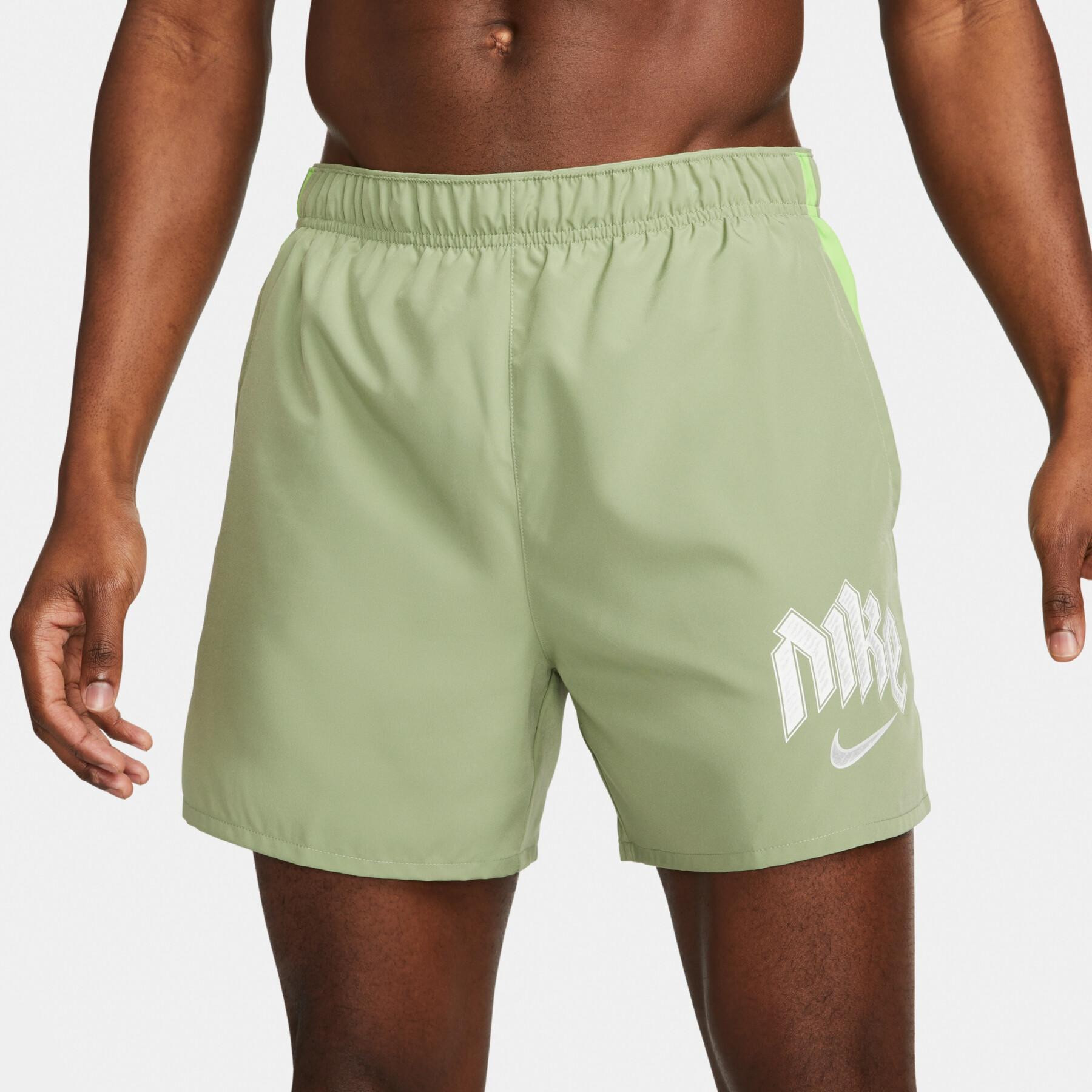 Шорти чоловічі Nike Dri-Fit Division Challenger 5 Brief-Lined Running Green DX0837-386