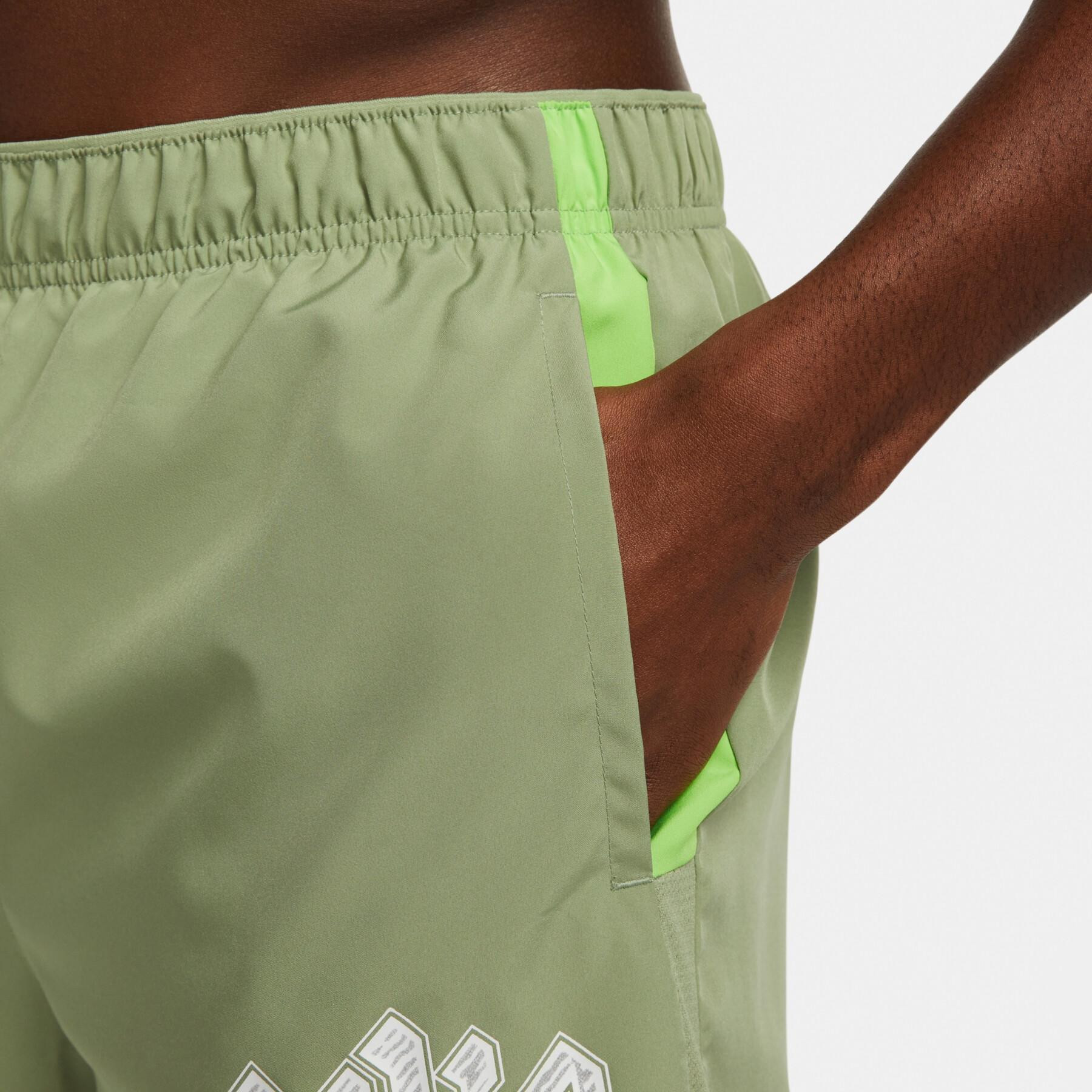 Шорти чоловічі Nike Dri-Fit Division Challenger 5 Brief-Lined Running Green DX0837-386