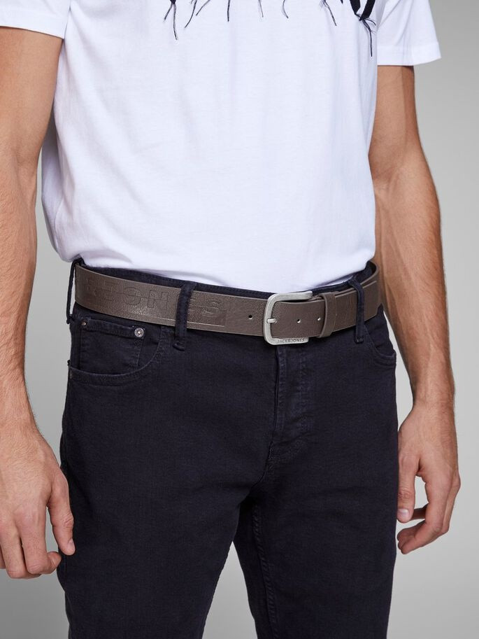 Ремінь JACHARRY BELT NOOS 12120697-Black Coffee Jack&Jones 105 Темно-коричневий 12120697-BLACK COFFEE