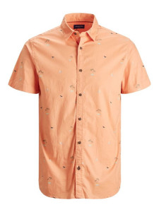 Сорочка JORPLAYA SHIRT SS 12187953 Shell Coral Jack&Jones L Кораловий 12187953SHELLCORAL