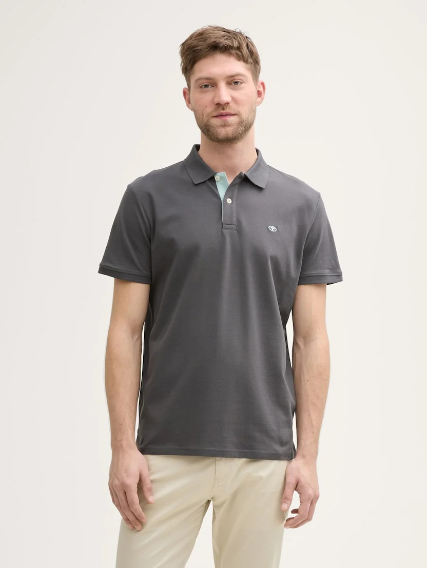 Футболка поло Polo Shirt 1027713-10307 Tom Tailor L Темно-сірий 1027713-10307