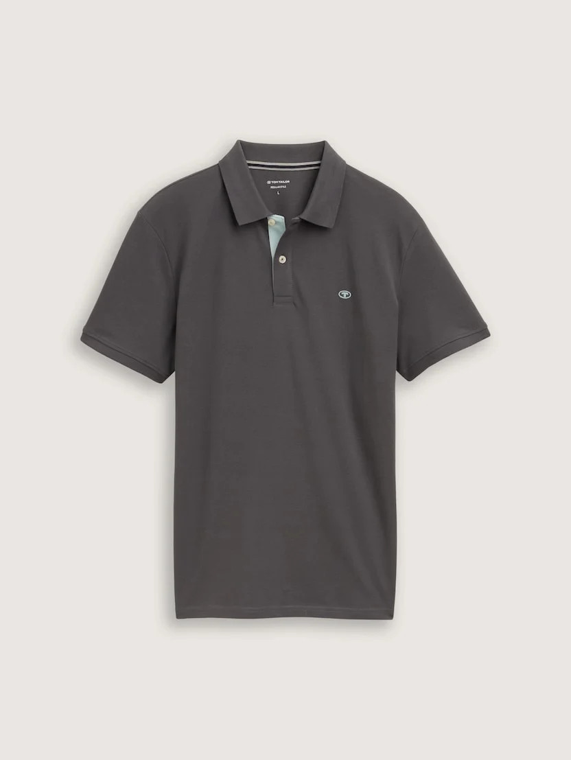 Футболка поло Polo Shirt 1027713-10307 Tom Tailor L Темно-сірий 1027713-10307