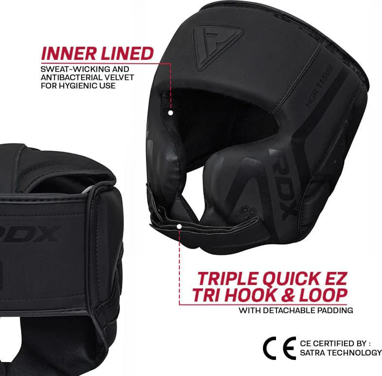 Шолом RDX HEAD GUARD T15 чорний L (HGR-T15MB) HGR-T15MB