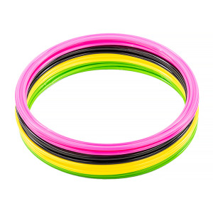 Кільця спортивні 12 шт (3 Жовті+3 Рожеві+3 Зелені+3 Чорні) AVK3-739-600-302-001