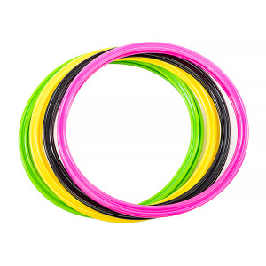 Кільця спортивні 12 шт (3 Жовті+3 Рожеві+3 Зелені+3 Чорні) AVK3-739-600-302-001