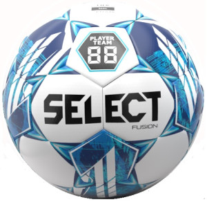 М'яч футбольний SELECT Fusion FIFA Basic v23 (962) біл/синій, 5 385416