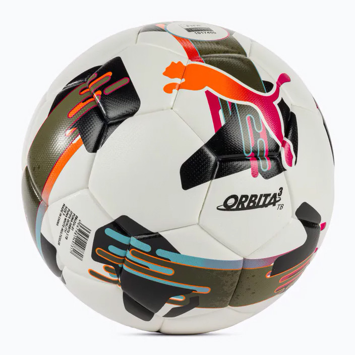 М'яч футбольний Puma Orbita 3 TB (FIFA Quality) білий, чорний, болотний Уні 5 084324-01