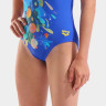 Купальник для дівчаток Arena PAINTING SWIMSUIT V BACK синій, помаранчевий 128 см (010744-830) 010744-830