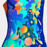 Купальник для дівчаток Arena PAINTING SWIMSUIT V BACK синій, помаранчевий 128 см (010744-830) 010744-830