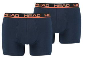 Труси-боксери Head BASIC BOXER 2P темно-синій, помаранчевий Чол L 701202741-010