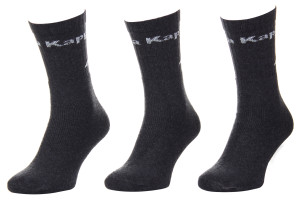 Шкарпетки KAPPA SOCKS LOGO SABOYA 3PACK темно-сірий Уні 35-38 304MT00-906