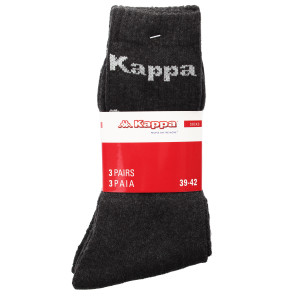 Шкарпетки KAPPA SOCKS LOGO SABOYA 3PACK темно-сірий Уні 35-38 304MT00-906