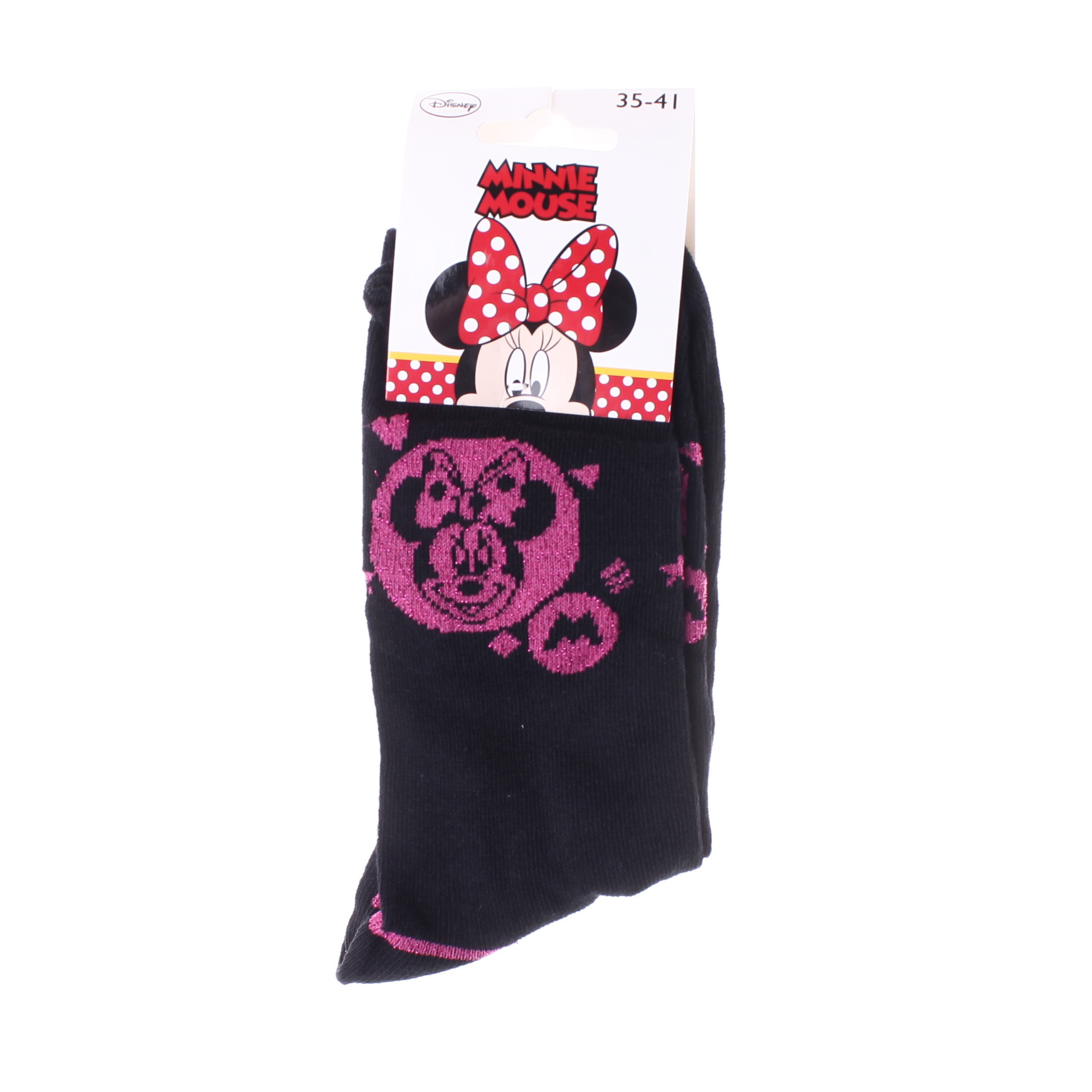 Шкарпетки MINNIE TETE DE MINNIE DANS CERCLE чорний, пурпурний Діт 35 - 41 13843651-5
