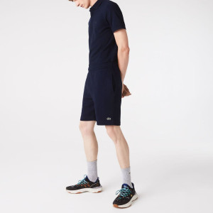 Шорти Lacoste Organic Brushed Cotton Fleece Shorts Blue GH9627 51 166