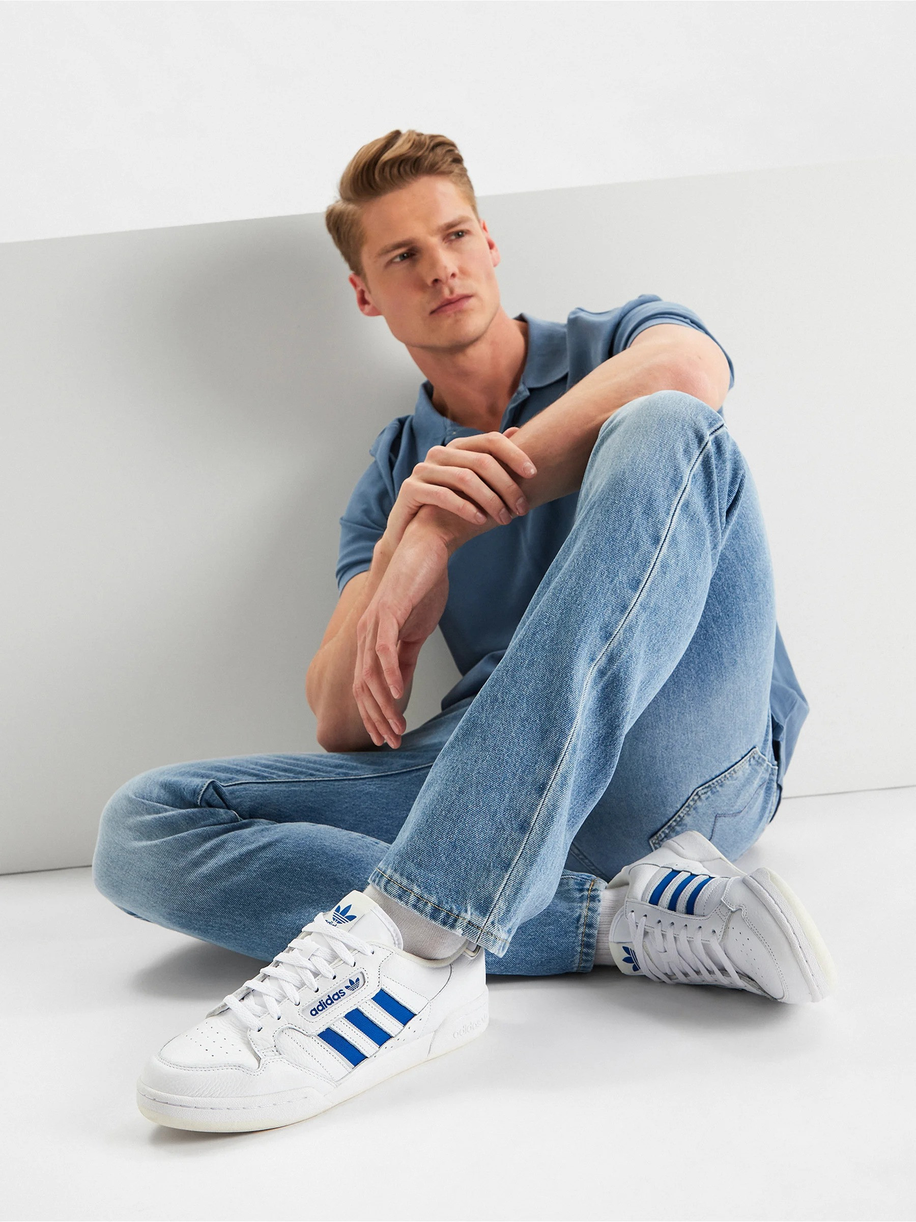 Кросівки Adidas Originals Continental 80 Stripes ‘White / Blue / Off White’ (G40159) GX4468