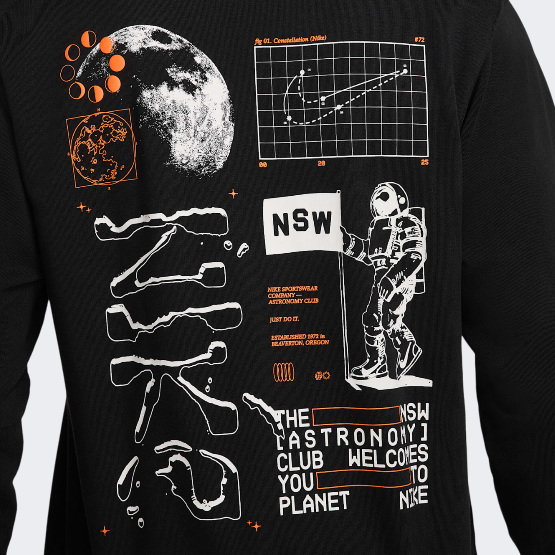 Худі Nike CLUB FT PO HDY MOON GFX black HQ8594-010