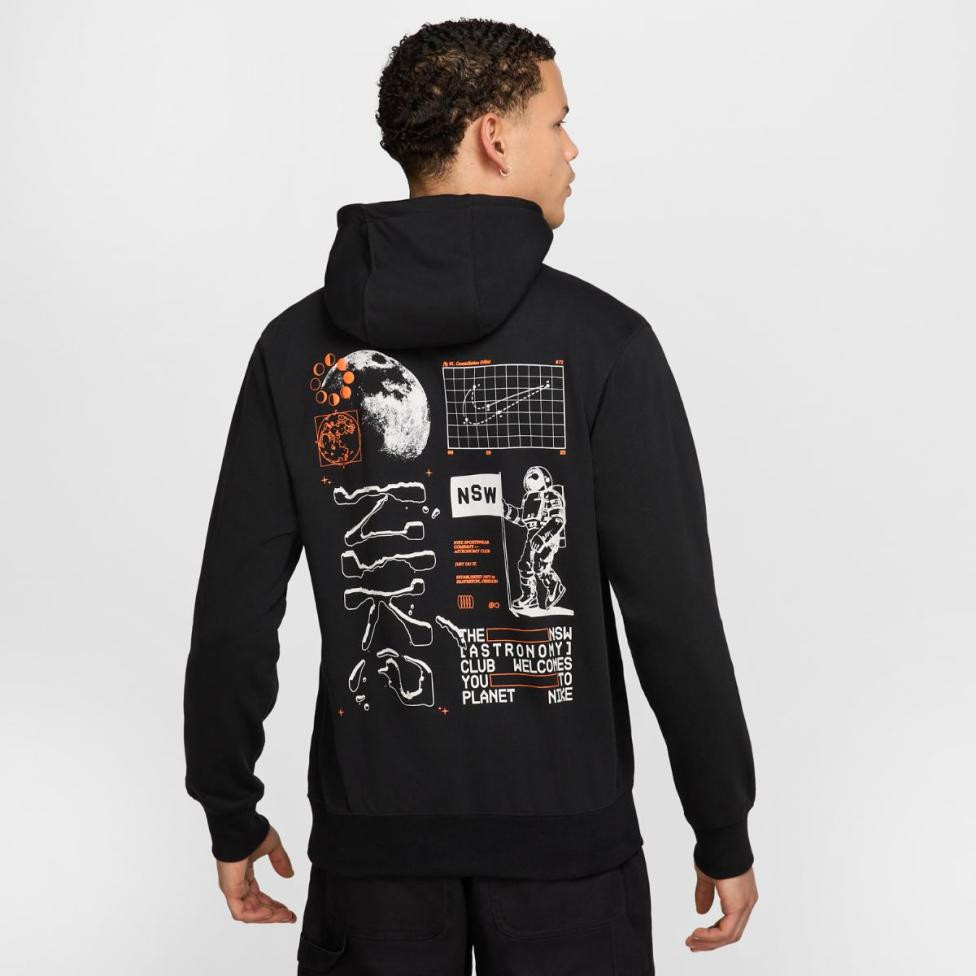 Худі Nike CLUB FT PO HDY MOON GFX black HQ8594-010
