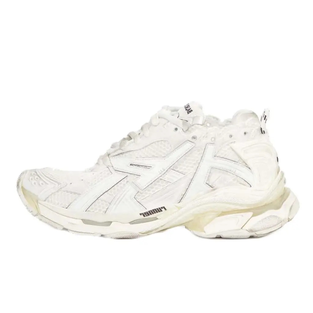 Кросівки Balenciaga Runner Sneakers 'White Mesh and Nylon' 656065W3RA19000