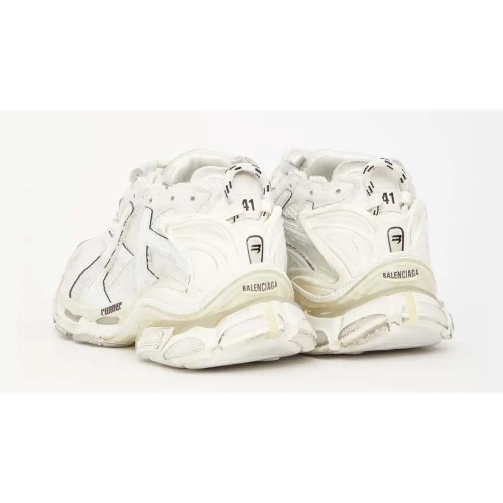 Кросівки Balenciaga Runner Sneakers 'White Mesh and Nylon' 656065W3RA19000