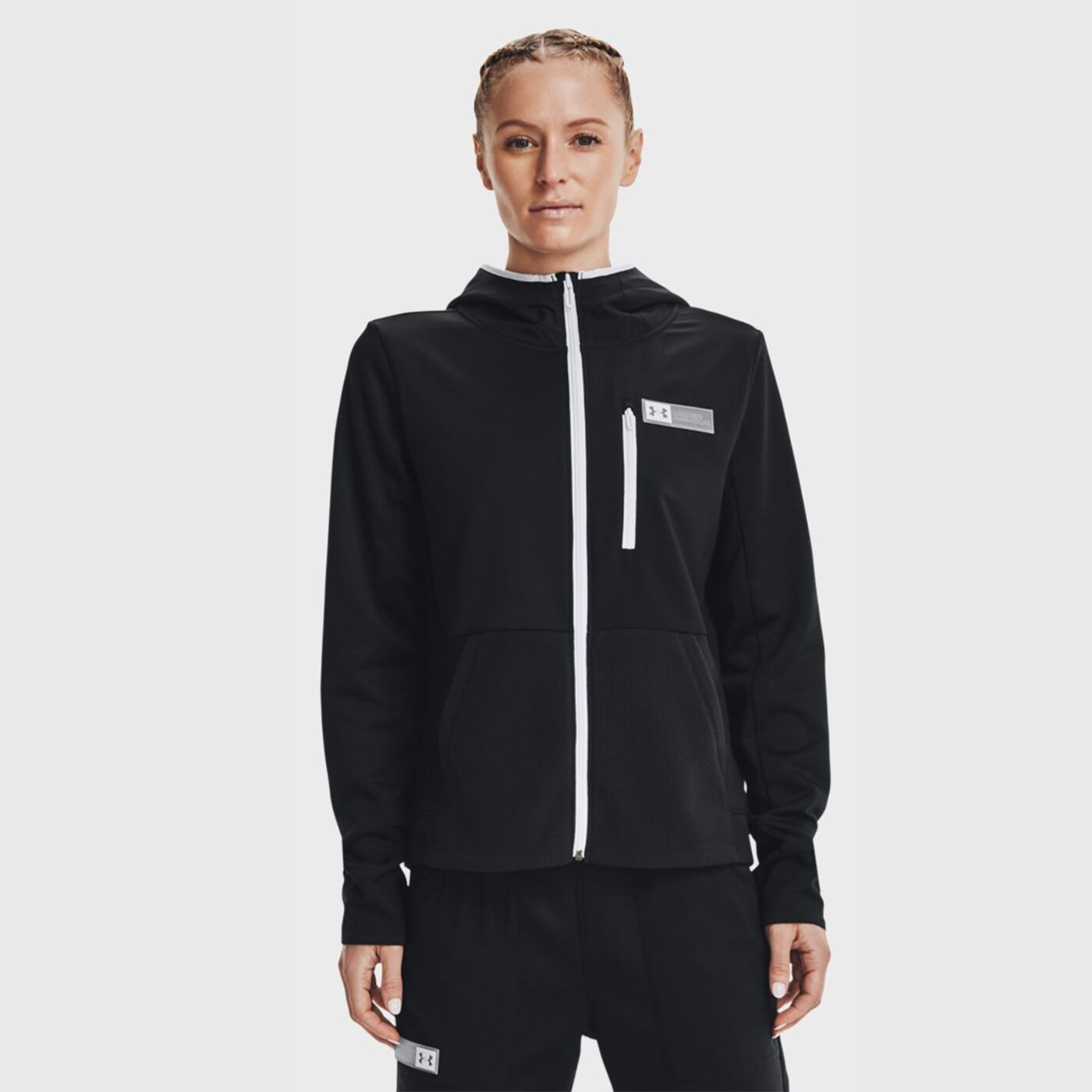 Куртка жіноча Under Armour Plus Training Hoody Black 1365875-001