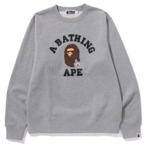 Кофта Bape GO APE POINTER COLLEGE CREWNECK 1K25113001