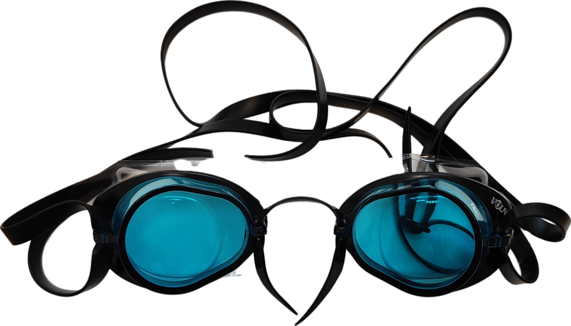 Окуляри для плавання Volna ALTA II чорний, бірюзовий Уні One Size 1554-90-1