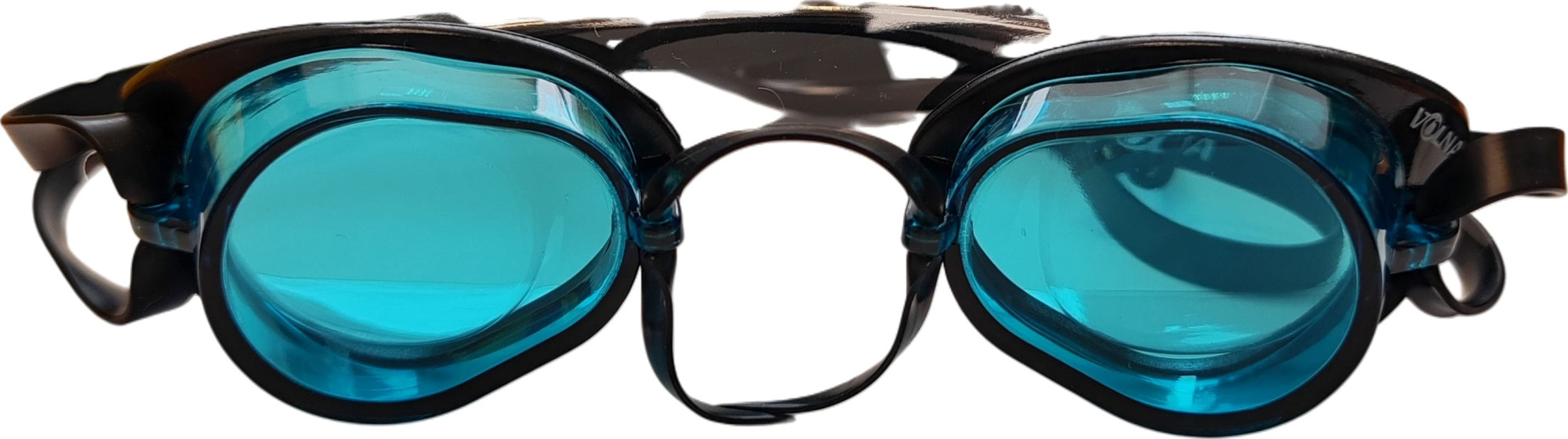 Окуляри для плавання Volna ALTA II чорний, бірюзовий Уні One Size 1554-90-1