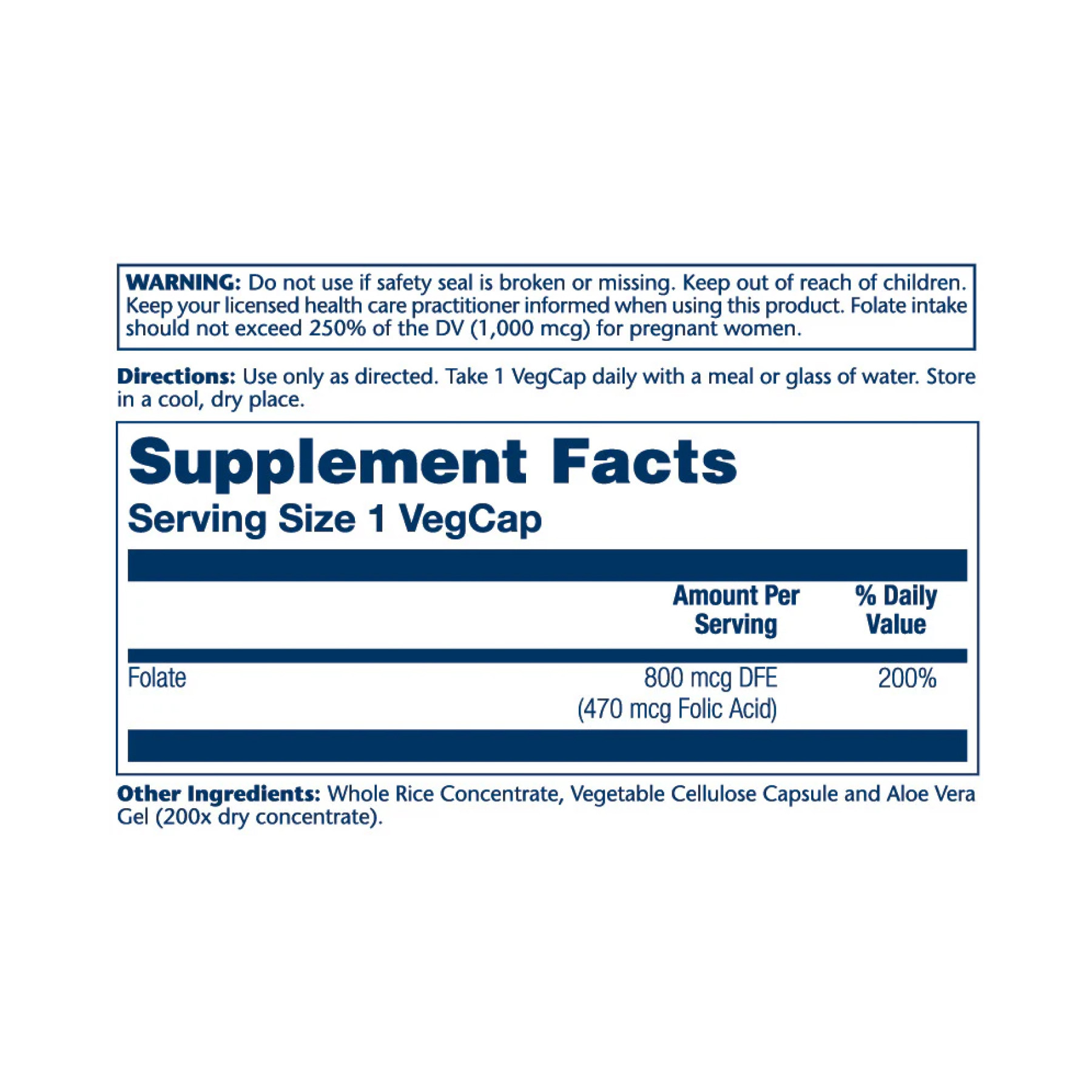 Капсули Solaray Folic Acid 1360mcg - 100 vcaps 2023-10-4428