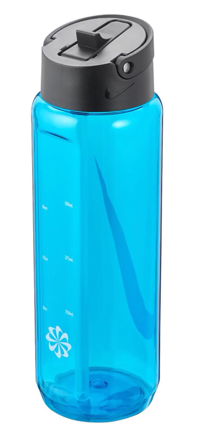 Пляшка Nike TR RENEW RECHARGE STRAW BOTTLE 24 OZ блакитний, чорний Уні 709 мл N.100.7642.445.24