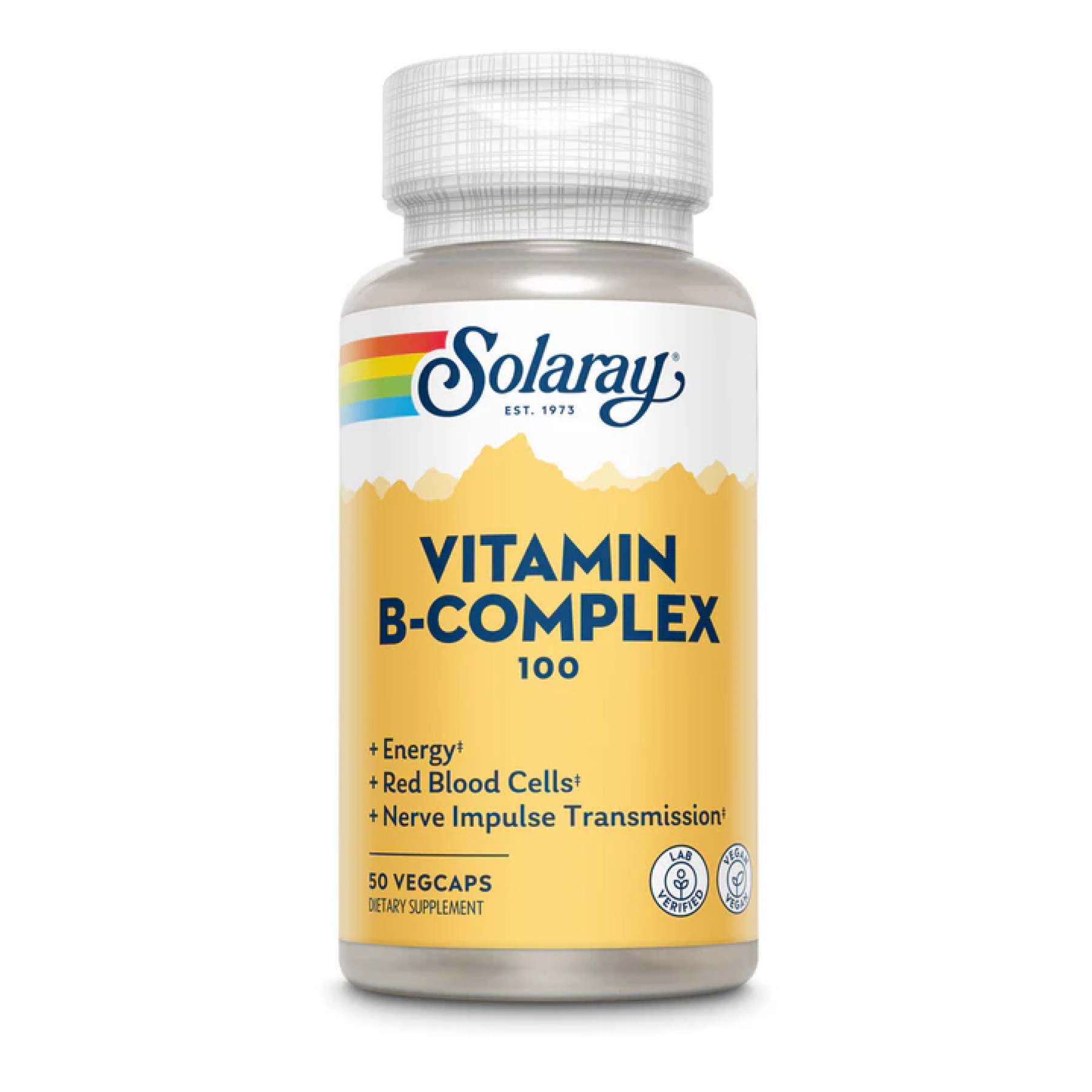 Капсули Solaray Vitamin B-Complex 100 - 50 vcaps 2023-10-2384