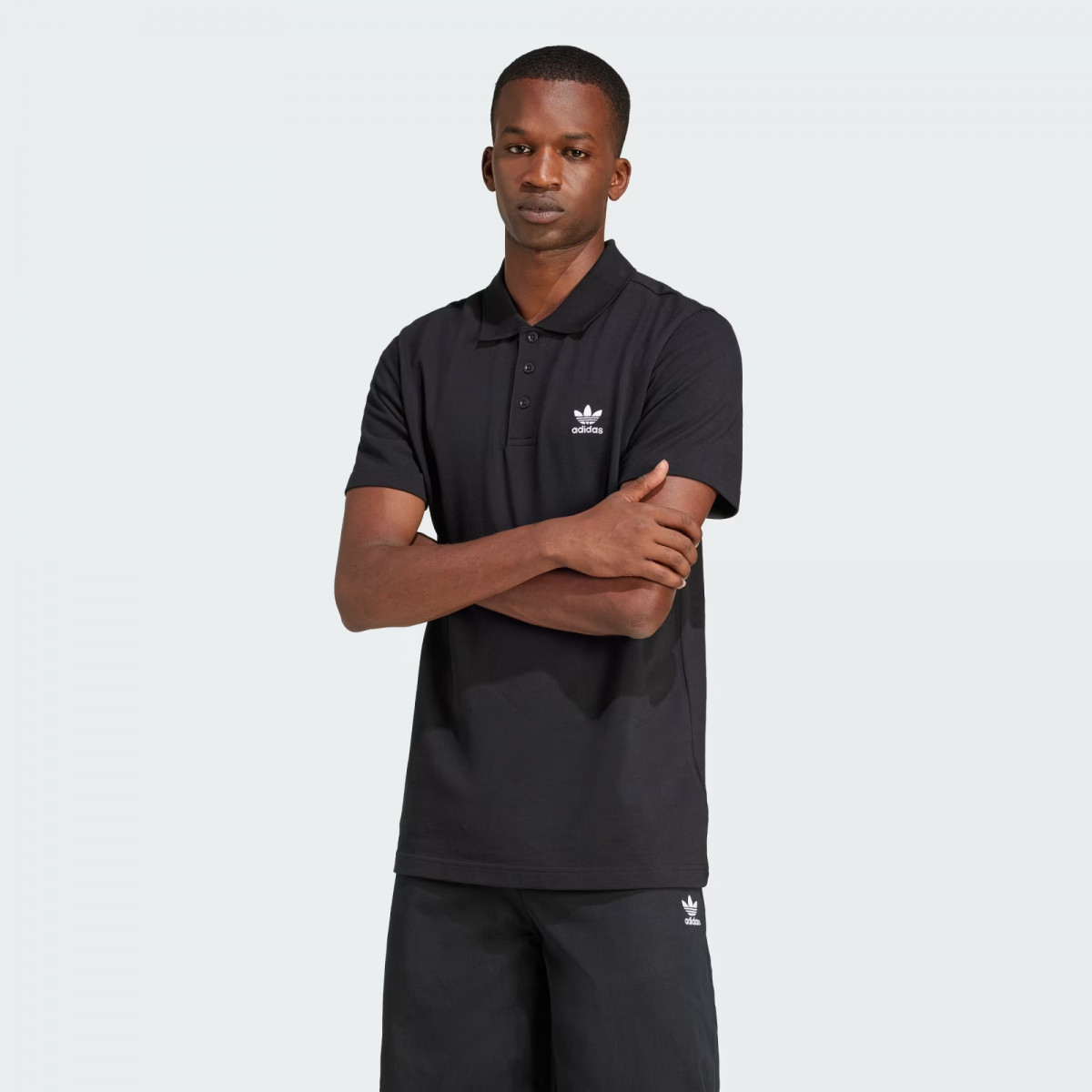 Поло ESS POLO TEE JD2439 Adidas L Чорний JD2439