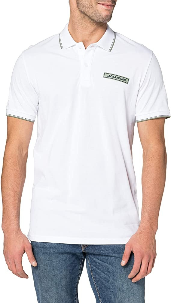 Поло JORLONDONS POLO SS UK 12186392 White Jack&Jones XXL Білий 12186392White