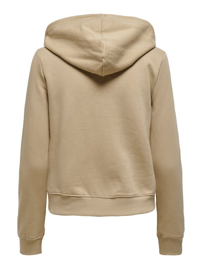 Толстовка ONLFEEL LIFE L/S ZIP HOOD SWT 15240765-Humus ONLY L Бежевий 15240765-Humus