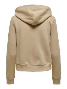 Толстовка ONLFEEL LIFE L/S ZIP HOOD SWT 15240765-Humus ONLY L Бежевий 15240765-HUMUS