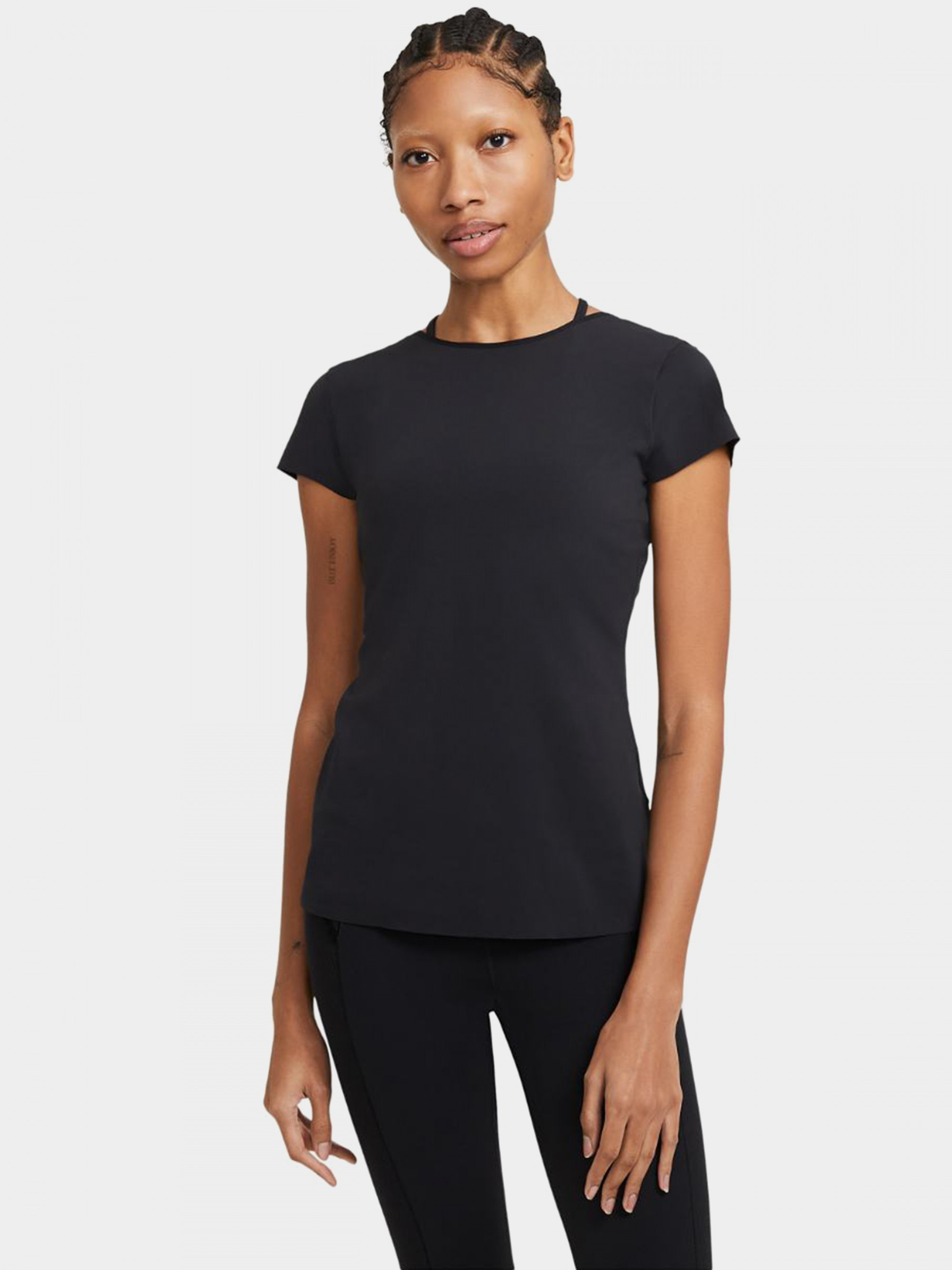 Футболка жіноча Nike Yoga Luxe T-Shirt Black DC5257-010