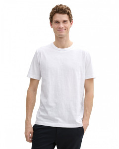 Футболка Basic cotton T-shirt 1045627-20000 Tom Tailor L Білий 1045627-20000