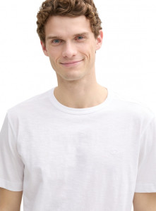 Футболка Basic cotton T-shirt 1045627-20000 Tom Tailor L Білий 1045627-20000