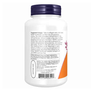 Софт гелеві капсули Sunflower Lecithin 1200mg - 200 sgels 2022-10-1324