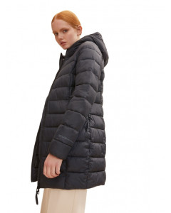 Куртка lightweight puffer coat 1031391-14482 Tom Tailor L Чорний 1031391-14482