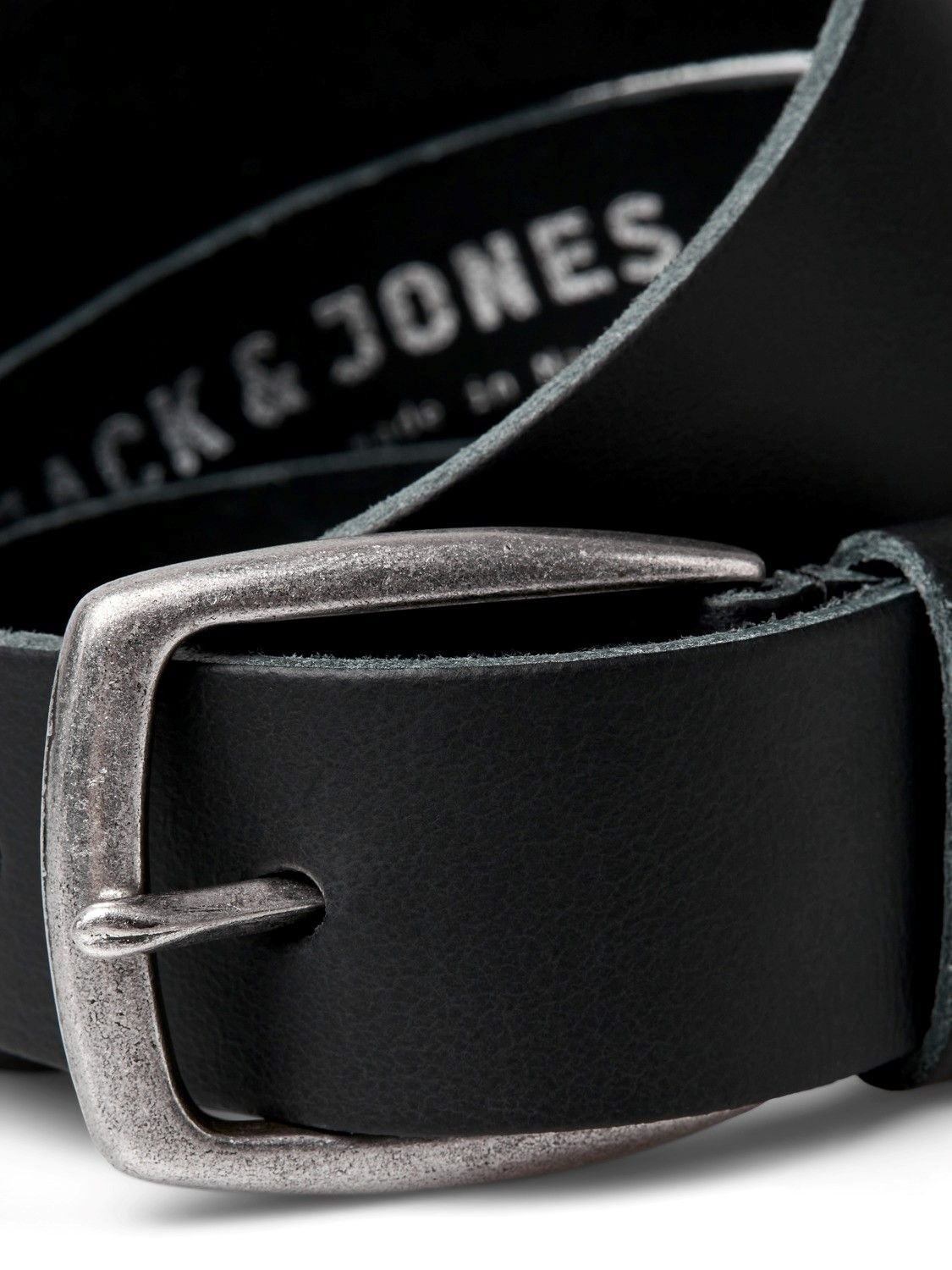 Ремінь JACMICHIGAN LTN LEATHER BELT 12192623-Black Jack&Jones 95 Чорний 12192623-BLACK