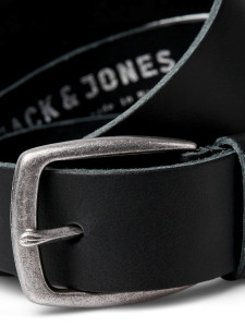 Ремінь JACMICHIGAN LTN LEATHER BELT 12192623-Black Jack&Jones 95 Чорний 12192623-BLACK