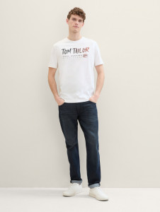 Футболка LOGO TEXT TEE 1041798ХХ20000 Tom Tailor L Білий 1041798ХХ20000
