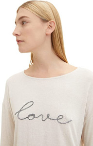 Футболка з довгим рукавом 1035465-25955 Tom Tailor L Білий 1035465-25955