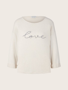 Футболка з довгим рукавом 1035465-25955 Tom Tailor L Білий 1035465-25955