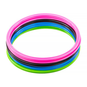 Кільця спортивні 12 шт (3 Сині+3 Рожеві+3 Зелені+3 Чорні) AVK3-463-600-302-001