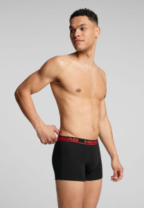 Труси-боксери Head BASIC BOXER 2P червоний, чорний Чол L 701202741-020