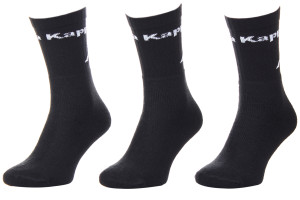 Шкарпетки KAPPA SOCKS LOGO SABOYA 3PACK чорний Уні 35-38 304MT00-901