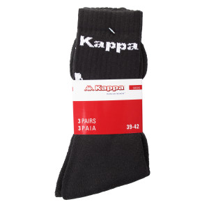 Шкарпетки KAPPA SOCKS LOGO SABOYA 3PACK чорний Уні 35-38 304MT00-901